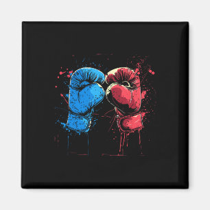 Kickboxing Gloves Graphic Martial Arts Magnet