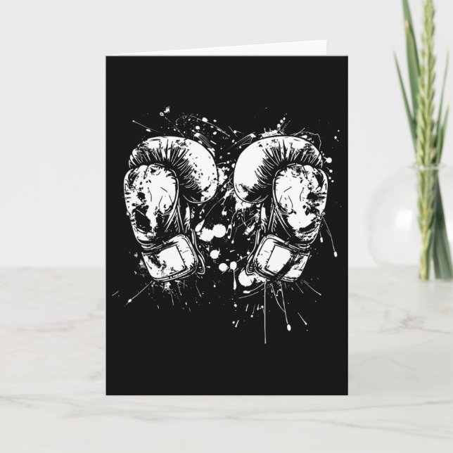 Kickboxing Gloves Streetart Sanda  Card (Front)