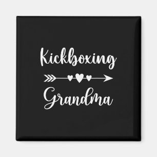 Kickboxing Grandma Kickboxing Lovers Kickboxing Gr Magnet
