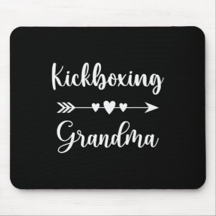 Kickboxing Grandma Kickboxing Lovers Kickboxing Gr Mouse Pad