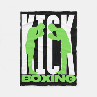Kickboxing Greeting  Fleece Blanket