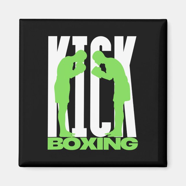 Kickboxing Greeting  Magnet (Front)