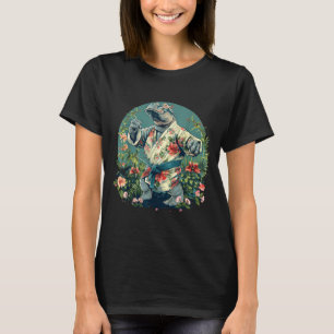 Kickboxing Hippo Martial Arts Karate Jiu-Jitsu MMA T-Shirt