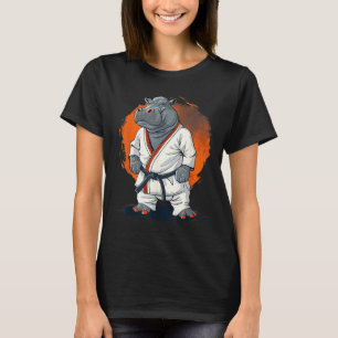 Kickboxing Hippo Taekwondo Karate MMA Funny T-Shirt