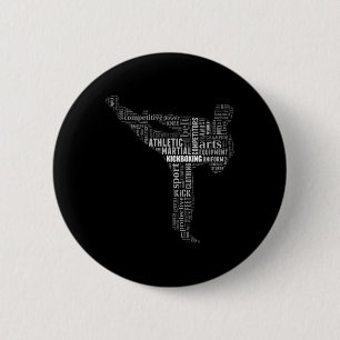 Kickboxing Instructor 6 Cm Round Badge