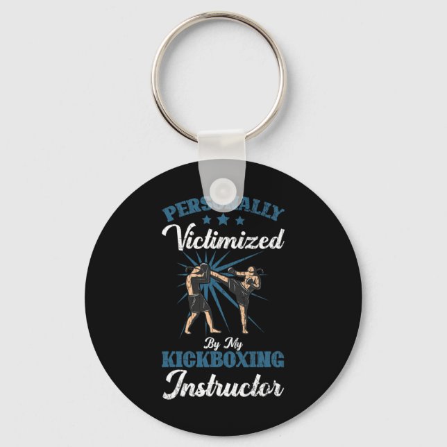 Kickboxing Instructor Funny Kick Boxer Boxing Grap Key Ring (Front)