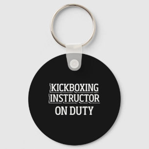 Kickboxing Instructor Kick Boxing Workout _1 Key Ring