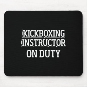 Kickboxing Instructor Kick Boxing Workout _1 Mouse Pad