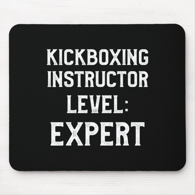 Kickboxing Instructor Kick Boxing Workout _2  Mouse Pad (Front)
