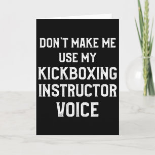 Kickboxing Instructor Kick Boxing Workout _3 Card