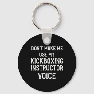 Kickboxing Instructor Kick Boxing Workout _3 Key Ring