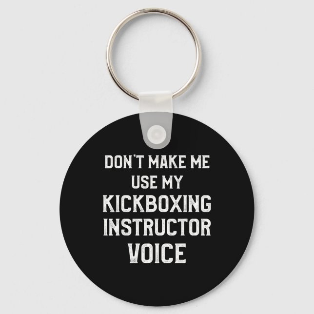Kickboxing Instructor Kick Boxing Workout _3  Key Ring (Front)