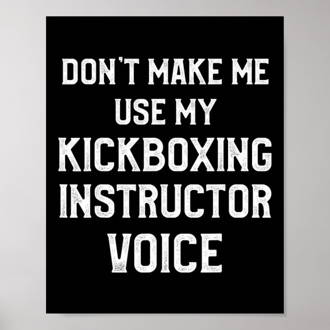 Kickboxing Instructor Kick Boxing Workout _3  Poster (Front)