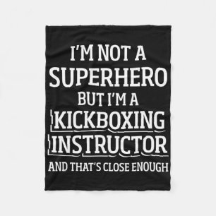 Kickboxing Instructor Kick Boxing Workout _5 Fleece Blanket