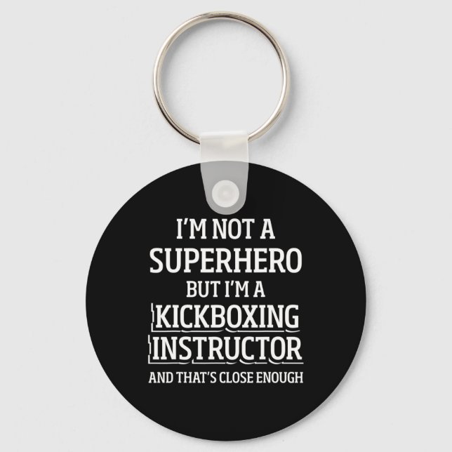 Kickboxing Instructor Kick Boxing Workout _5  Key Ring (Front)