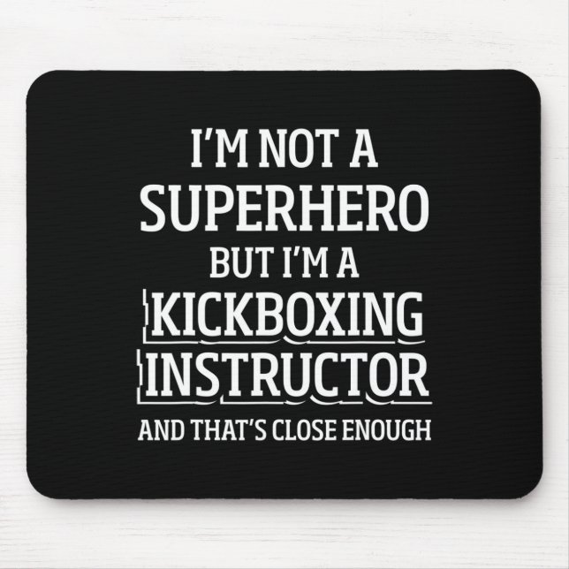 Kickboxing Instructor Kick Boxing Workout _5  Mouse Pad (Front)