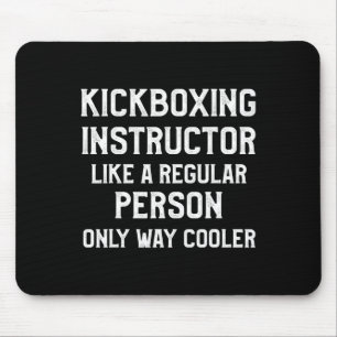 Kickboxing Instructor Kick Boxing Workout Mouse Pad