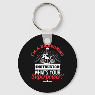 Kickboxing Instructor Kickboxer Job Title Key Ring