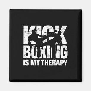 Kickboxing Is My Therapy, Kickboxing Match Motif K Magnet
