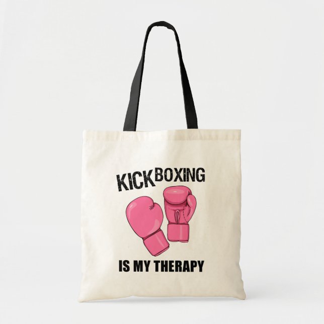 Kickboxing is my Therapy Tote Bag Womens (Front)