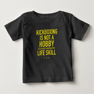 Kickboxing is not a hobby skill yellow baby T-Shirt