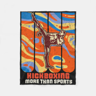 Kickboxing Karate Taekwondo Martial Art Training A Fleece Blanket