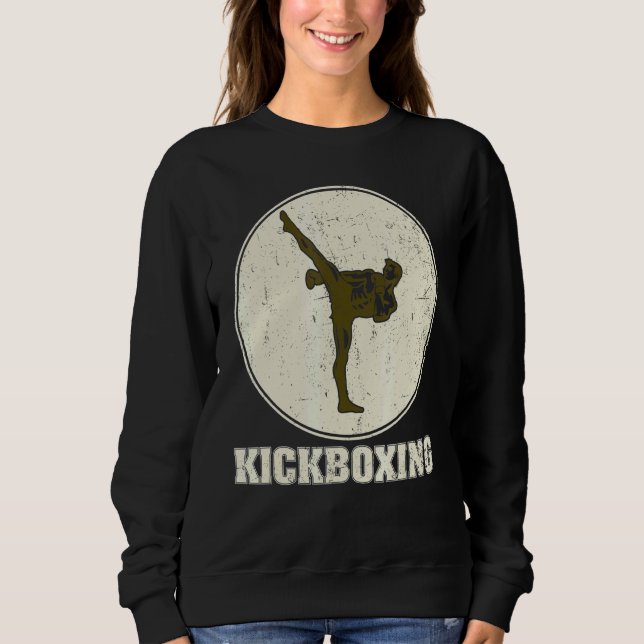 Kickboxing Karate Taekwondo Martial Training Athle Sweatshirt (Front)