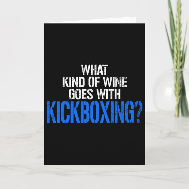 Kickboxing Kick Boxing Workout _3  Card (Front)