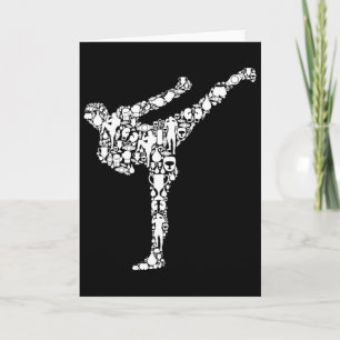 Kickboxing Kickboxer Karate Boys Kids Men Card