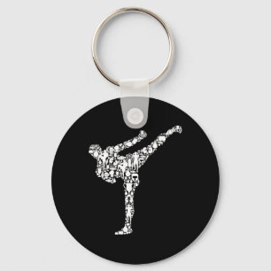 Kickboxing Kickboxer Karate Boys Kids Men  Key Ring