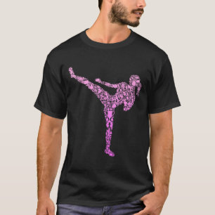 Kickboxing Kickboxer Karate Girls Kids Women T-Shirt