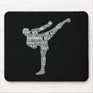 Kickboxing Kickboxer Karate Men Kids Boys Mouse Pad