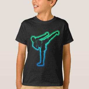 Kickboxing Kickboxer Karate Taekwondo Kids Boys Me T-Shirt