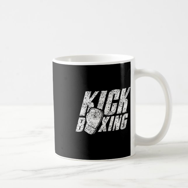 Kickboxing Kickboxer Kickbox Kick Boxing Martial A Coffee Mug (Right)