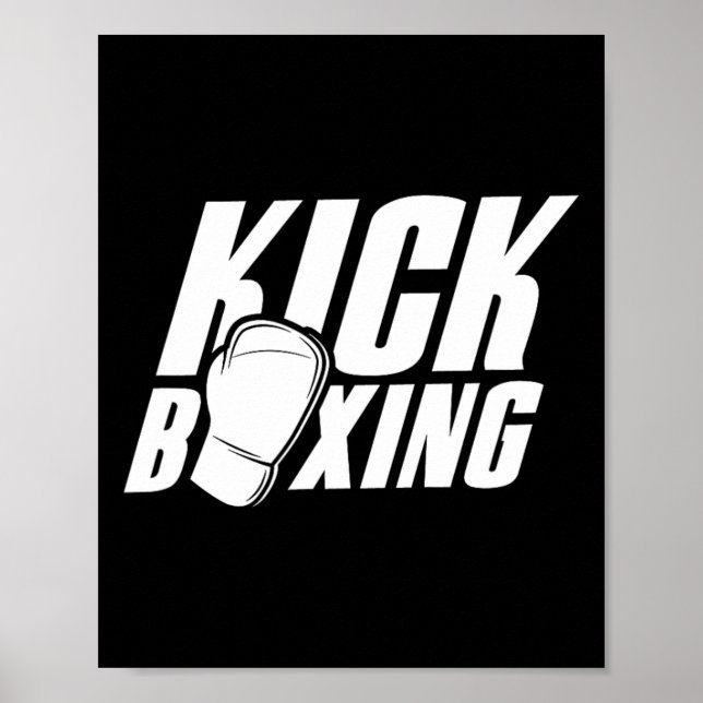 Kickboxing Kickboxer Kickbox Kick Boxing Martial A Poster (Front)