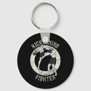 Kickboxing Kickboxer Martial Arts Cool Mma Fighter Key Ring