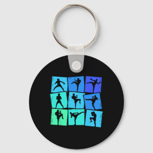 Kickboxing Kickboxer Muay Thai Kids Boys Men Key Ring