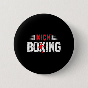 Kickboxing Kickboxing Boxers Kickboxers Martial Ar 6 Cm Round Badge