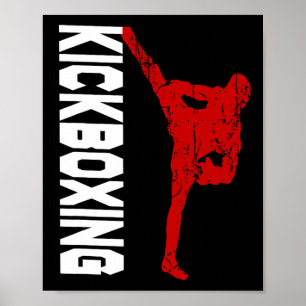 Kickboxing Kickboxing Martial Arts Sparring Boxing Poster