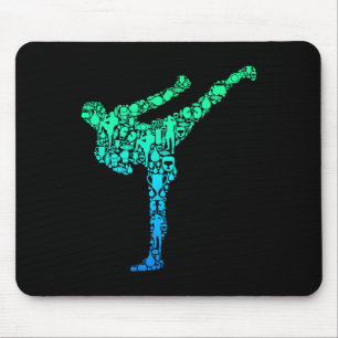 Kickboxing Kickboxing Taekwondo Karate Boys Childr Mouse Pad
