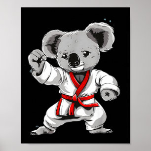 Kickboxing Koala Martial Arts Karate Jiu-Jitsu MMA Poster