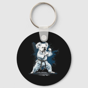Kickboxing Koala Taekwondo Karate MMA Funny Key Ring