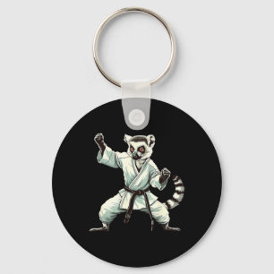 Kickboxing Lemur Martial Arts Karate Jiu-Jitsu MMA Key Ring