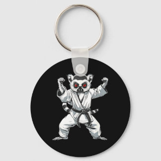Kickboxing Lemur Martial Arts Karate Jiu-Jitsu MMA Key Ring