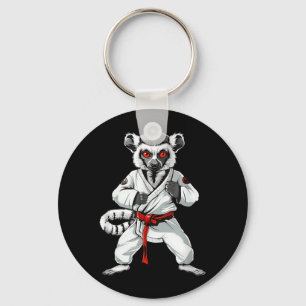 Kickboxing Lemur Taekwondo Karate MMA Funny Key Ring