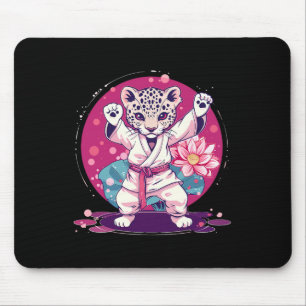 Kickboxing Leopard Taekwondo Karate Mma Martial Ar Mouse Pad