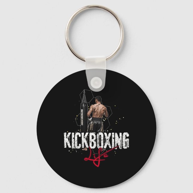 Kickboxing Life  Key Ring (Front)