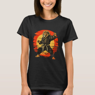 Kickboxing Lion Taekwondo Mma Judo Artwork Martial T-Shirt
