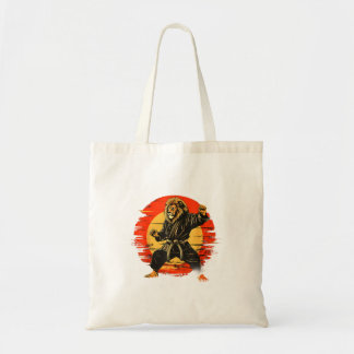 Kickboxing Lion Taekwondo Mma Judo Artwork Martial Tote Bag