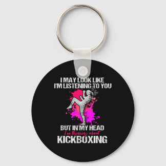 Kickboxing Listening Kick Boxing Workout Key Ring